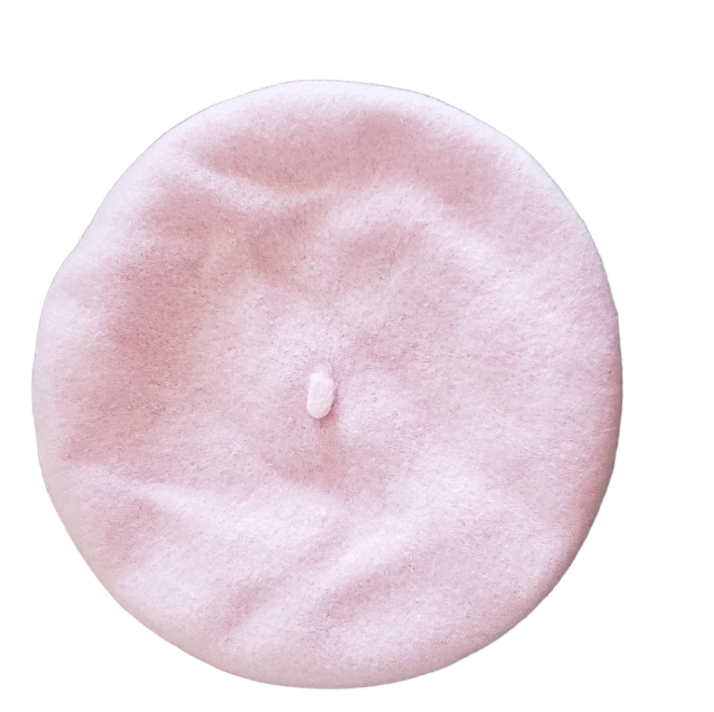 Pink barret hat